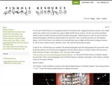 Tablet Screenshot of pinholeresource.com